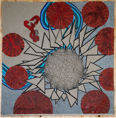 Sumi ink and acrylic work, 2026.